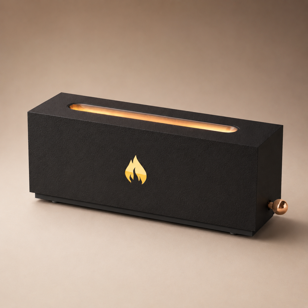 Flame Effect Aromatherapy Diffuser | Essential Oil Humidifier with Ambient Flame Light