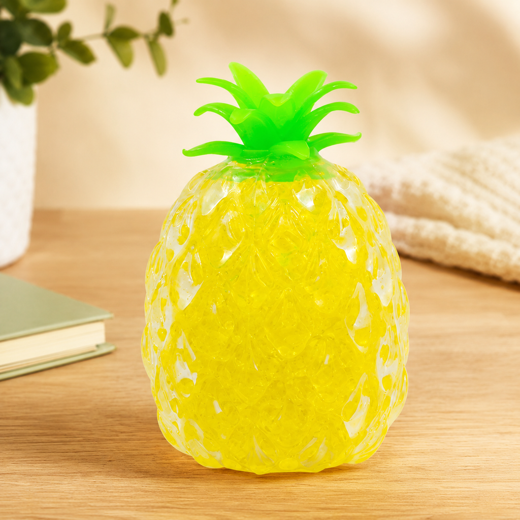 Pineapple Squish Stress Ball | Sensory Fidget Toy for Stress Relief & Hand Exercise
