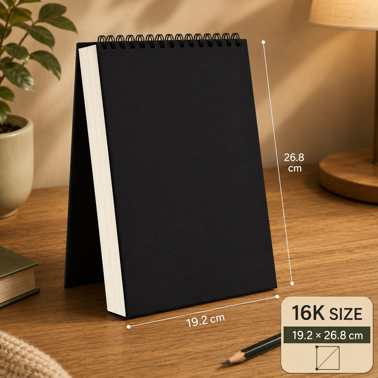 Premium Thickened Paper Sketchbook | Spiral Bound Drawing & Art Pad (16K, A4 & 8K)