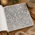 Mindful Doodle Colouring Book | 24 Intricate Patterns for Relaxation & Stress Relief