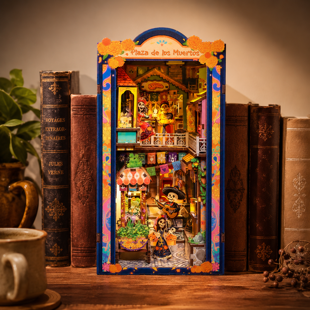CuteBee Book Nook Kit - Plaza De Los Muertos