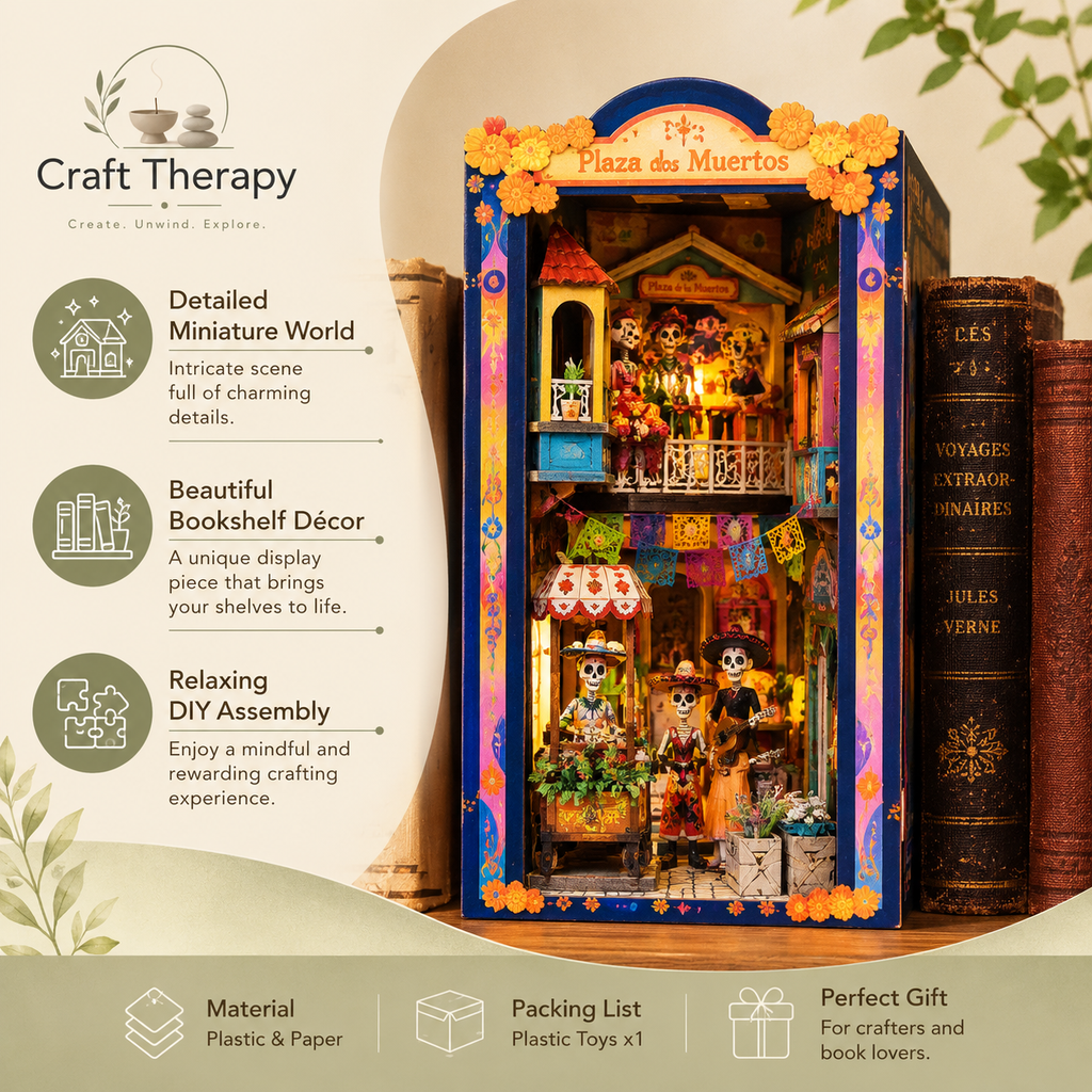 CuteBee Book Nook Kit - Plaza De Los Muertos