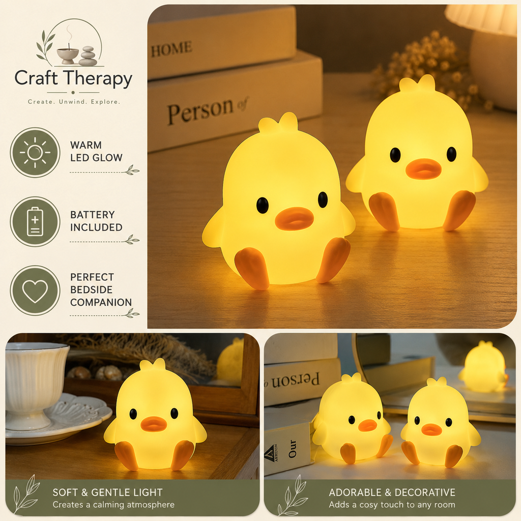 Duck Night Light Bedroom Decoration I Cute Cartoon Animal Night Light I Sleeping Lamp