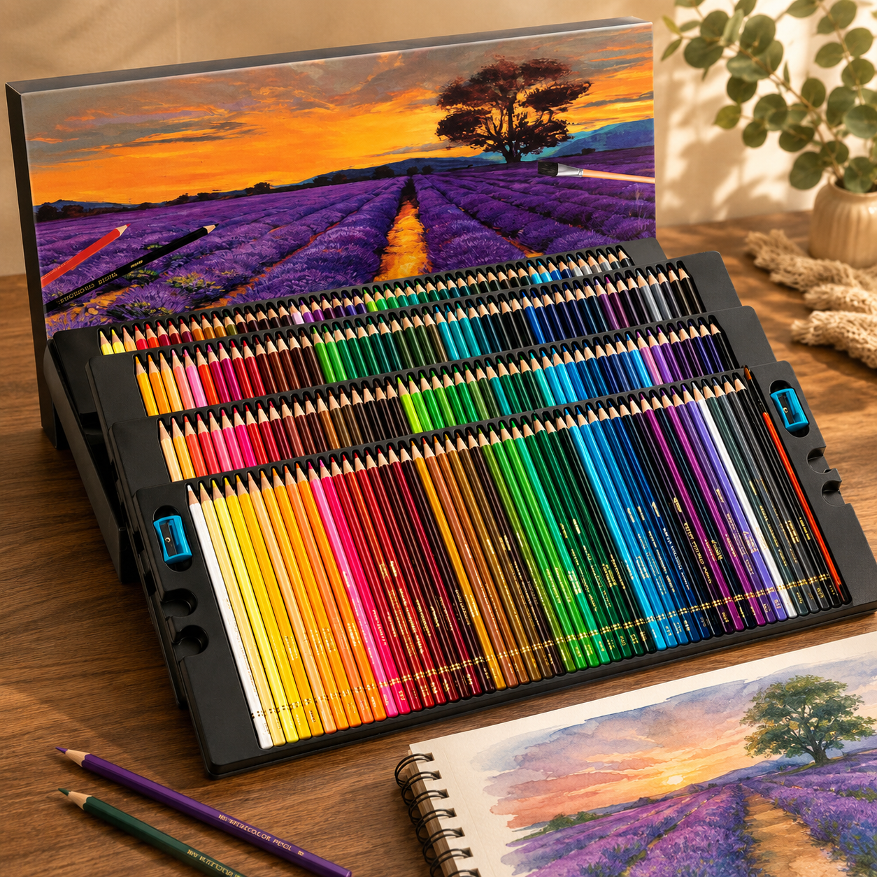 Watercolour Pencils Set – 48, 72, 120, 150 & 200 Colours for Drawing, Painting, Sketching & Adult Colouring Books