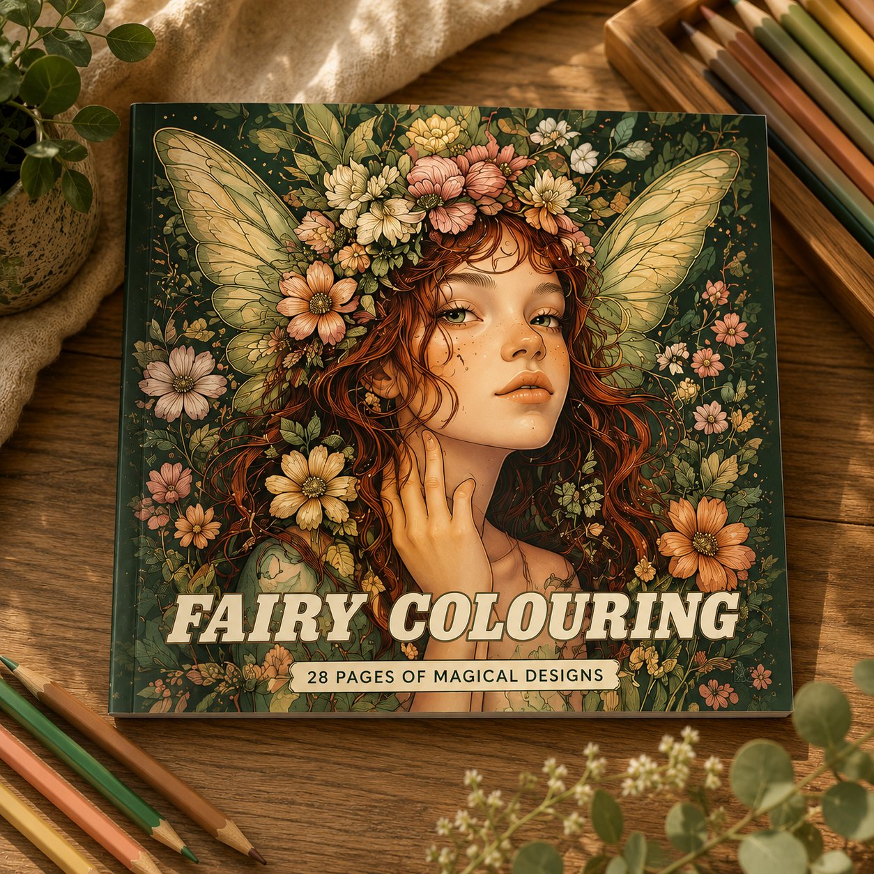 Fairy Garden Adult Colouring Book | Mindful Creativity & Relaxation