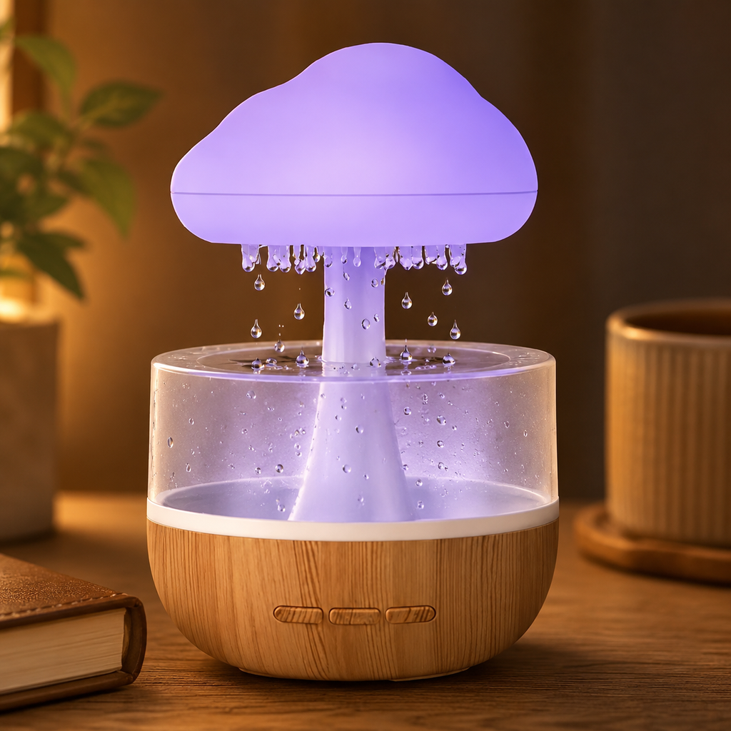 Rain Cloud Aromatherapy Diffuser | Relaxing Rain Lamp Humidifier