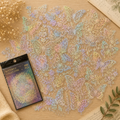 Holographic Transparent Sticker Pack | Butterfly & Planet Laser Stickers (100 Pieces)