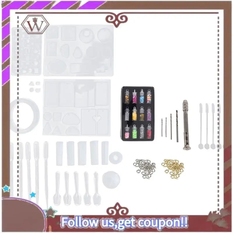 148 Piece Resin Jewellery Making Starter Kit