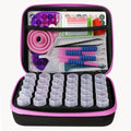 Diamond Painting Storage Case & 30-Piece Tool Kit | Portable Diamond Art Organiser with 30 Storage Pots & Accessories