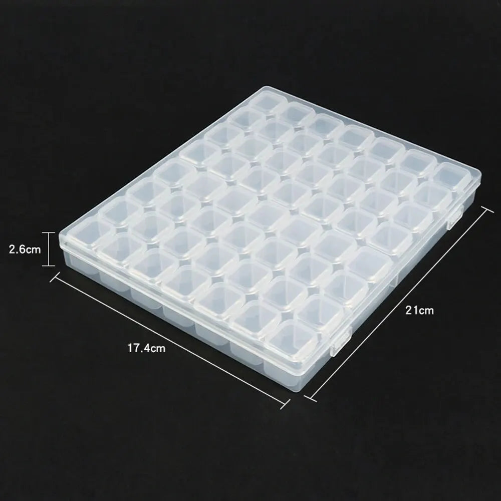 5D Diamond Painting Storage Organiser Case | Portable Drill Storage Box with Individual Containers