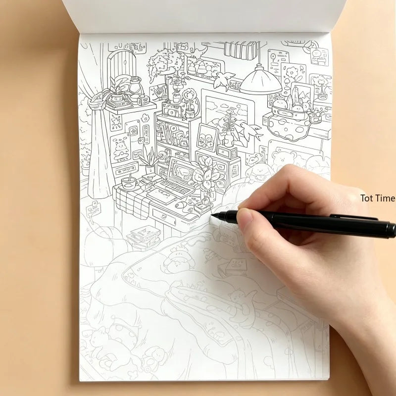 Mindful Doodle Colouring Book | 24 Intricate Patterns for Relaxation & Stress Relief
