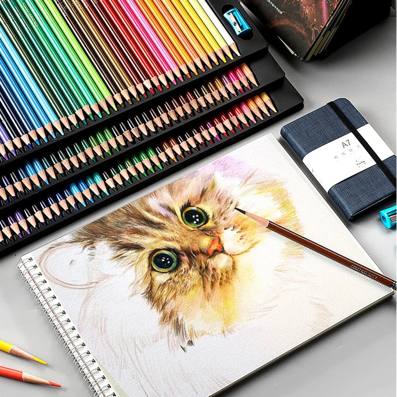 Oil-Based Colour Pencils Set – 48, 72, 120, 150 & 200 Colours for Drawing, Sketching & Colouring