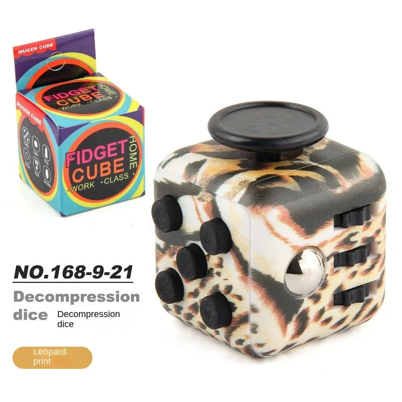 Fidget Cube Sensory Toy | 6-in-1 Stress Relief Desk Fidget for Adults, Teens & Kids