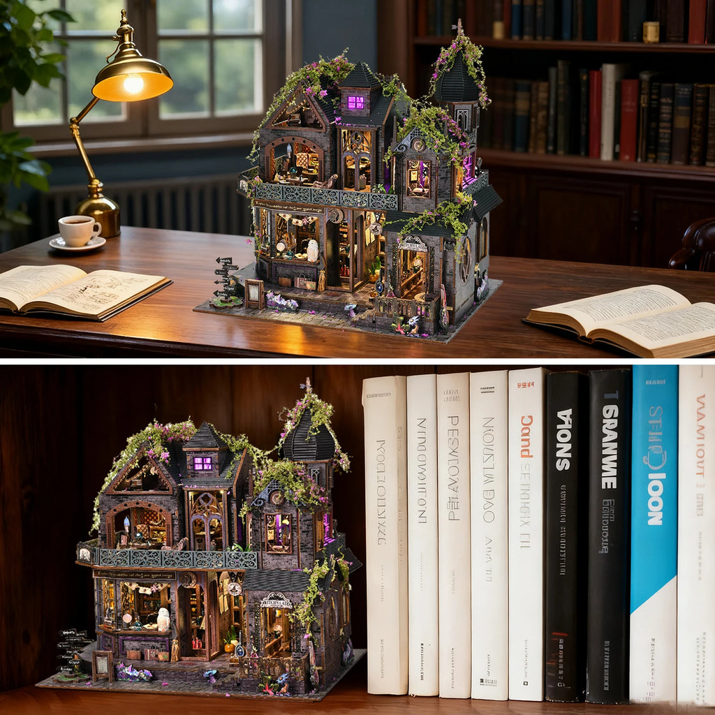 Enchanted Magic Castle DIY Book Nook Kit with Lights & Music