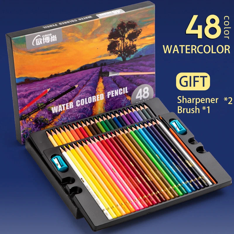 Watercolour Pencils Set – 48, 72, 120, 150 & 200 Colours for Drawing, Painting, Sketching & Adult Colouring Books