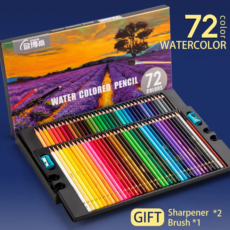 Watercolour Pencils Set – 48, 72, 120, 150 & 200 Colours for Drawing, Painting, Sketching & Adult Colouring Books
