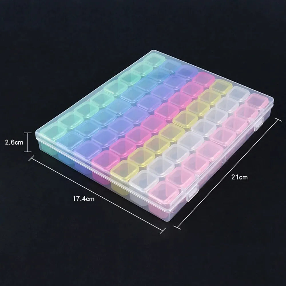 5D Diamond Painting Storage Organiser Case | Portable Drill Storage Box with Individual Containers