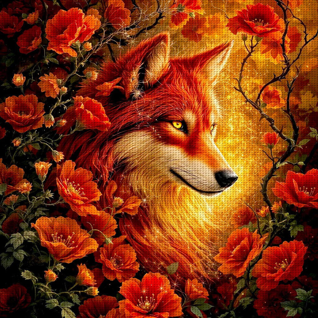 Woodland Fox Cross Stitch Kit | Relaxing Animal Embroidery Craft