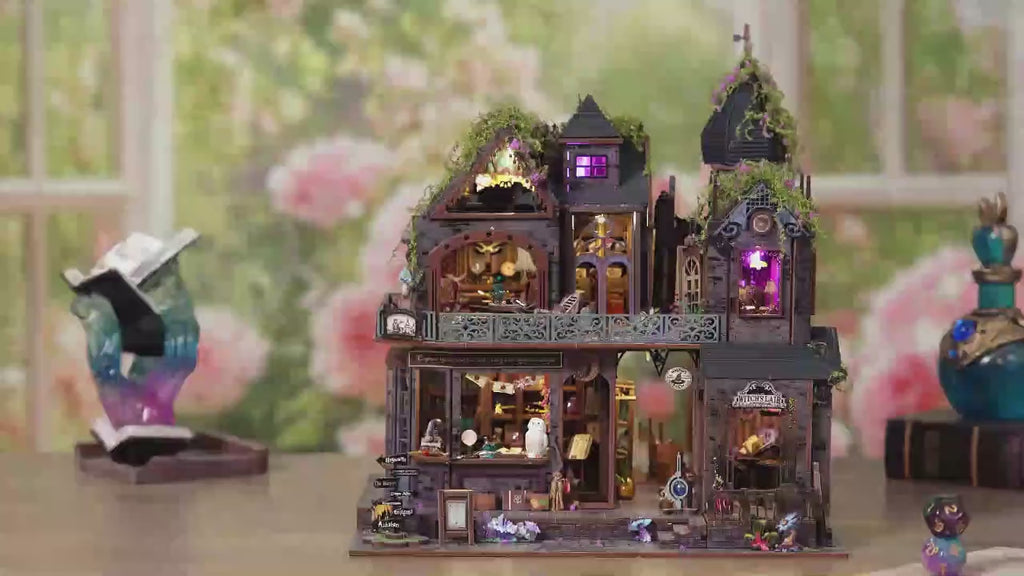 Enchanted Magic Castle DIY Book Nook Kit with Lights & Music